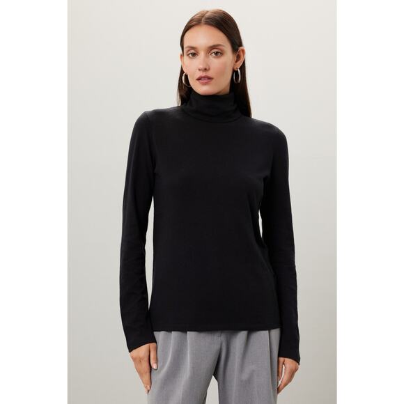 MAJESTIC FILATURES Cashmere Cotton Turtleneck Sweater - Size 2 - Picture 1 of 5